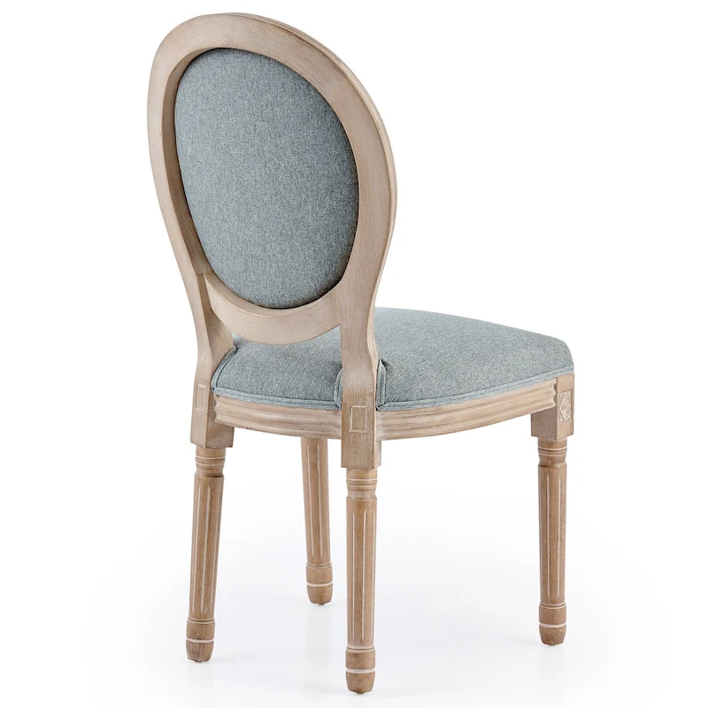CO-Z King Louis XVI Upholstered Dining and Side Chairs, Set of 2