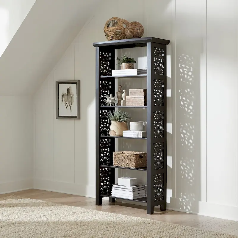 Trellis Lane Weathered Accent Bookcase
