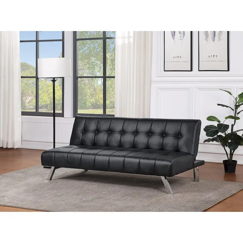Futon with Stainless Steel Legs