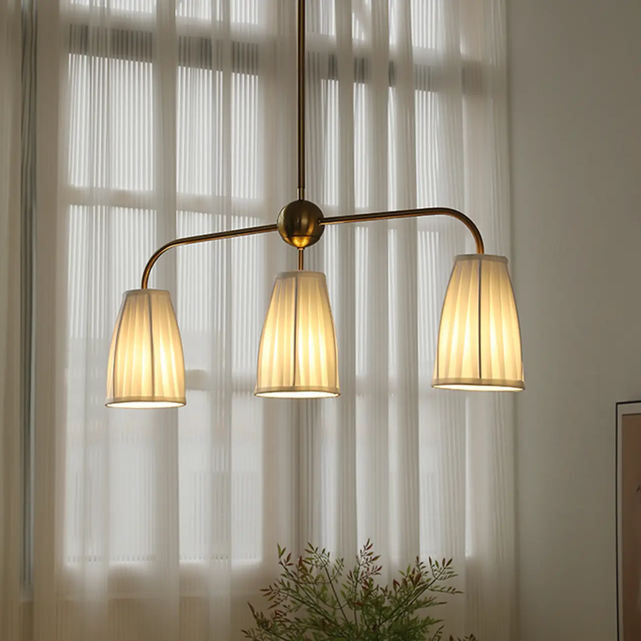 Geometric Metal Island Pendant Light for Kitchen