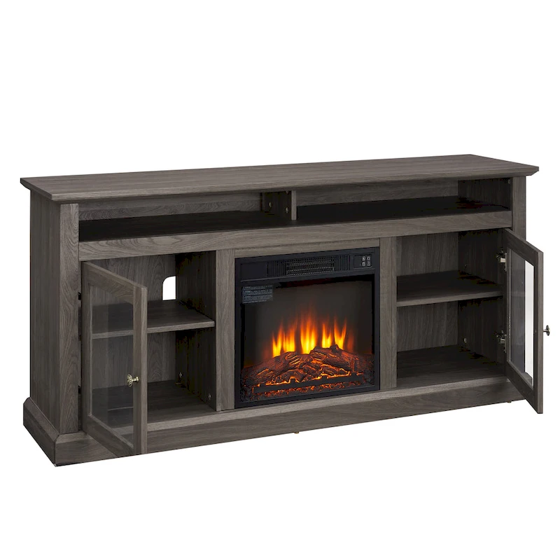 TV Stand With Insert 18  Fireplace