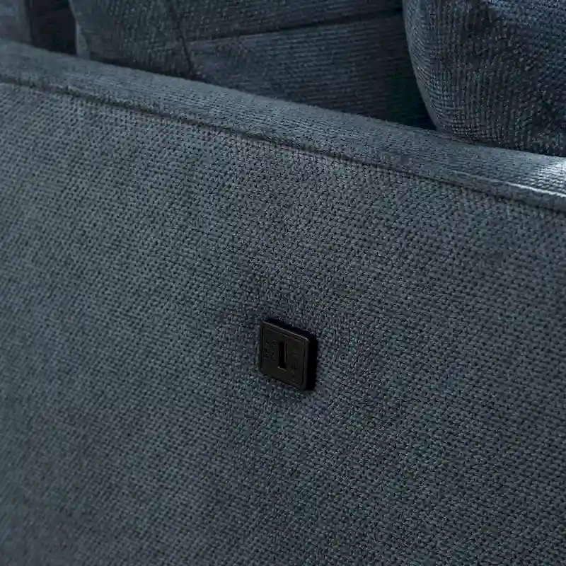 Loveseat With Waterproof Fabric,USB Charge
