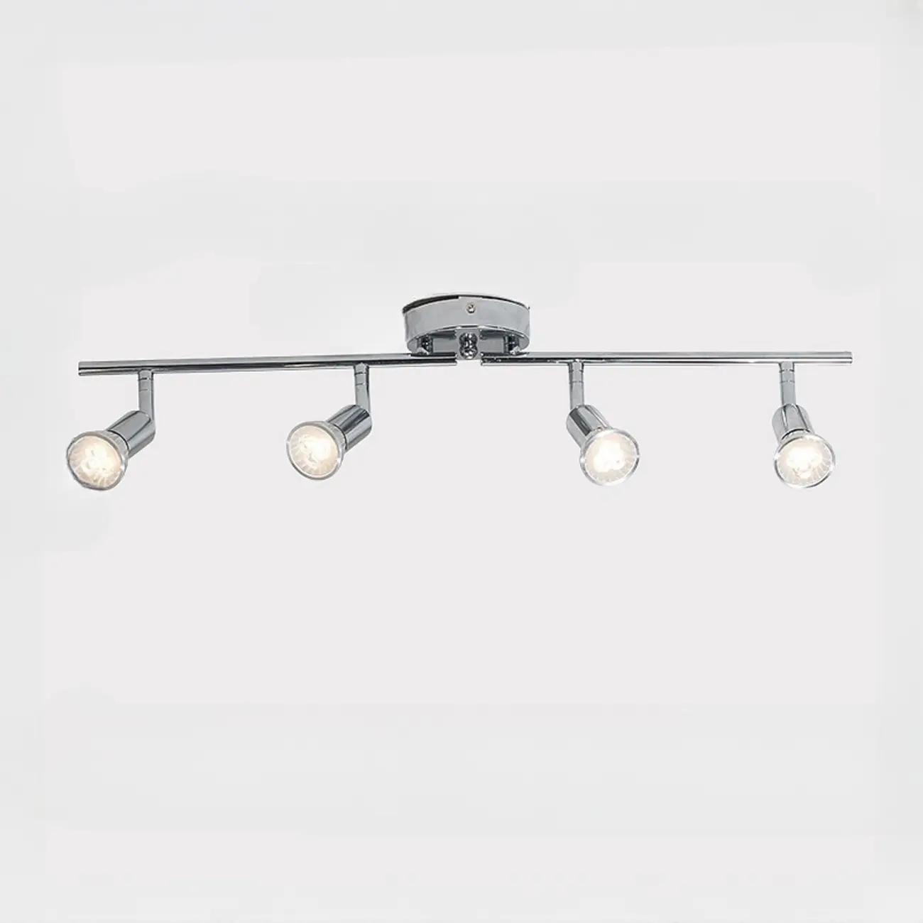 Adjustable Modern Chrome Semi Flush Mount Ceiling Track Light