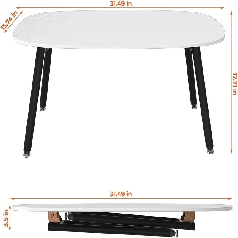 Folding Coffee Table Rustic Farmhouse Coffee Tables - 31.5