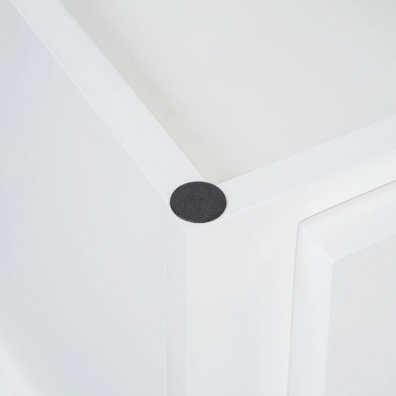 Classic Fluted Shoe Bench with Cushion & 3 Drawers