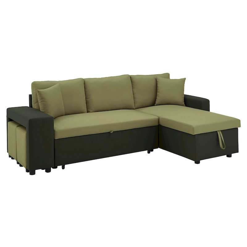 Lorca 2-tone Convertible Sofa with Storage by iNSPIRE Q Modern