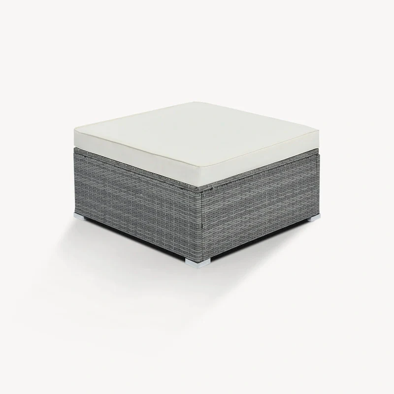 8-Piece Wicker Modular Sectional Sofa Set with Coffee Table