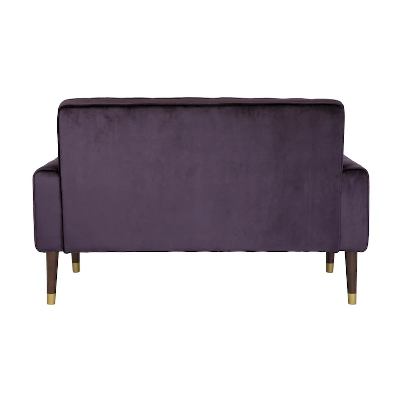 Harnett Tufted Velvet Tapered Leg Loveseat by Christopher Knight Home