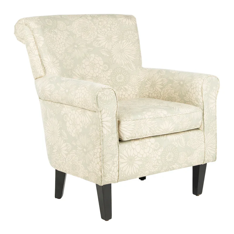 SAFAVIEH Gramercy Garden Motif Grey Club Chair - 30W x 33D x 32H