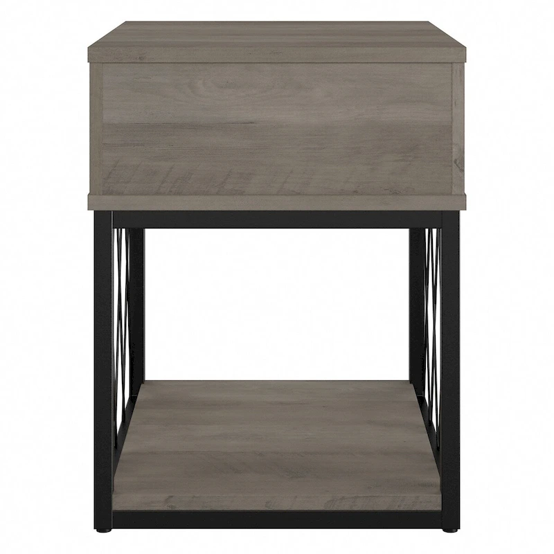 City Park Industrial End Table with Drawer