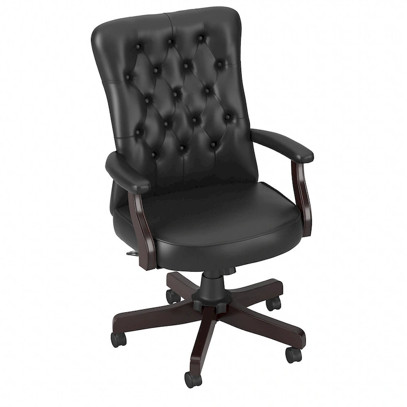 Salinas High Back Tufted Office Chair with Arms by Bush Furniture