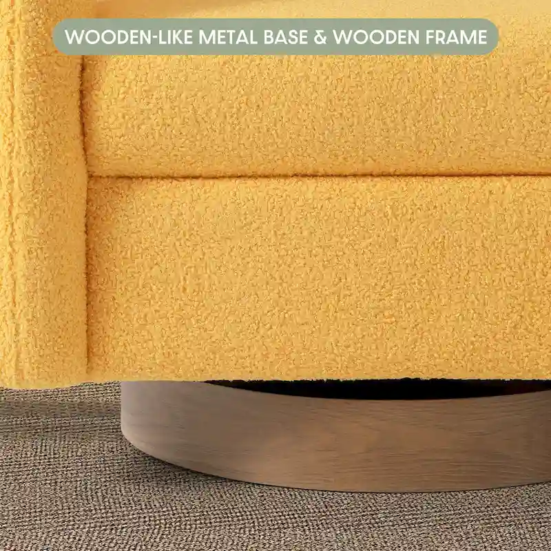 Bayville 29 Wide Sherpa Swivel Chair