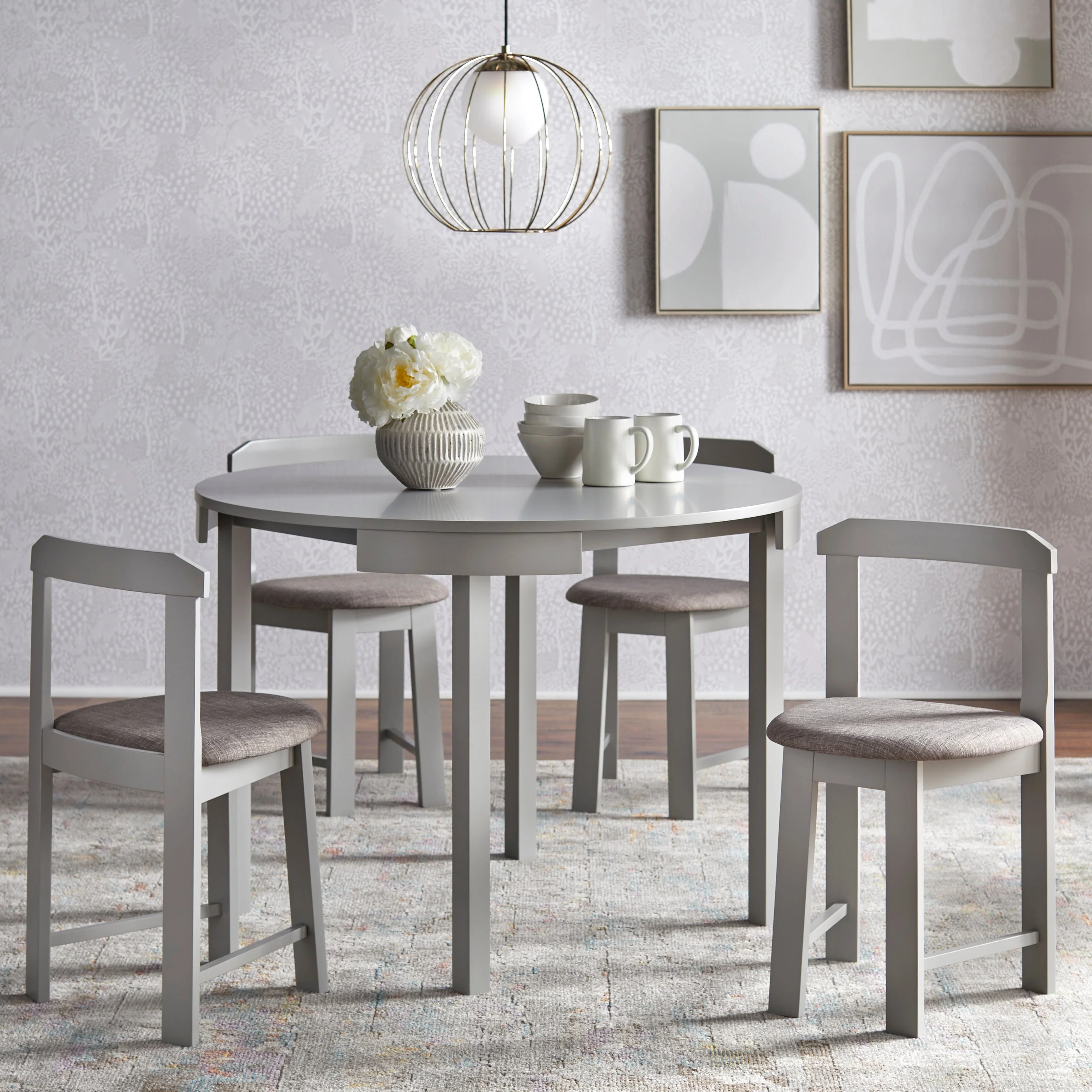 Harrisburg Tobey 5-piece Compact Round Dining Set