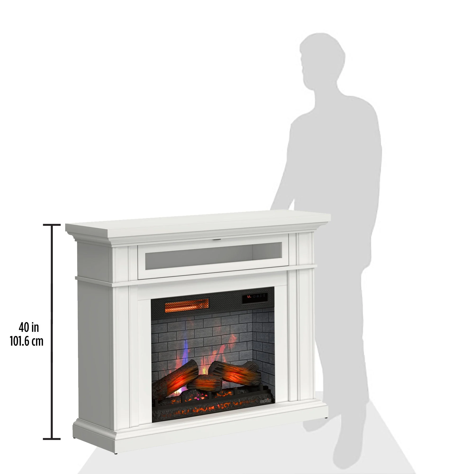 duraflame? 3D Flame Effect Electric Fireplace Wall Mantel
