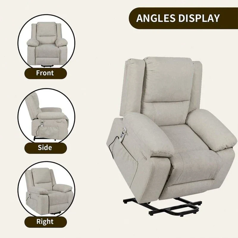 Electric Massage Power Recliner Chair, Multi-function Lifting, Timing