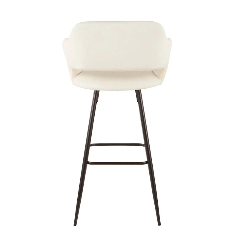 Faux Leather Bar Stools (Set of 2) - N/A