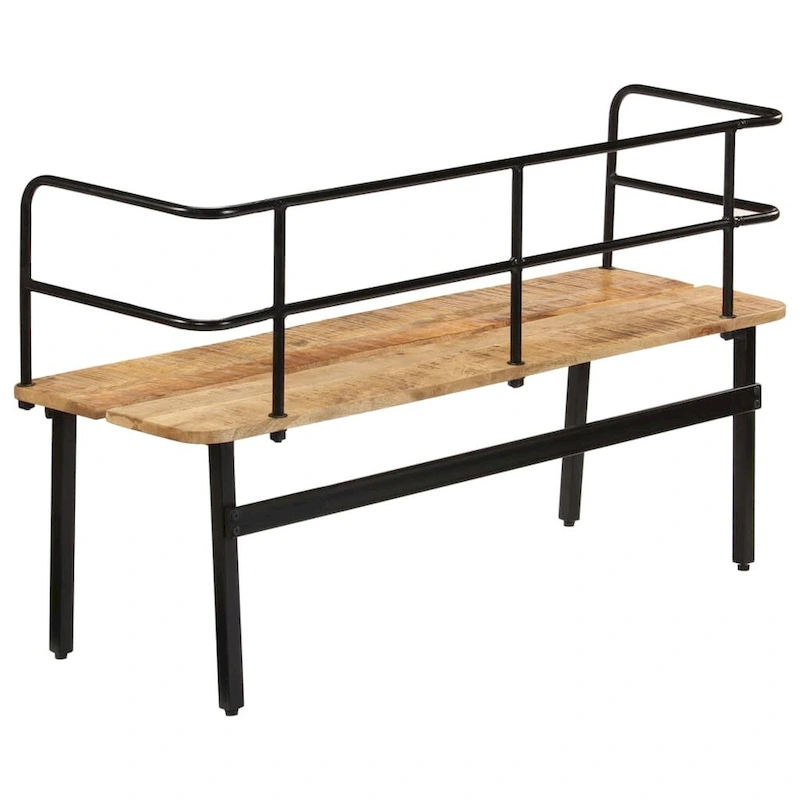 vidaXL Bench 47.2x15.7x27.6 Solid Mango Wood