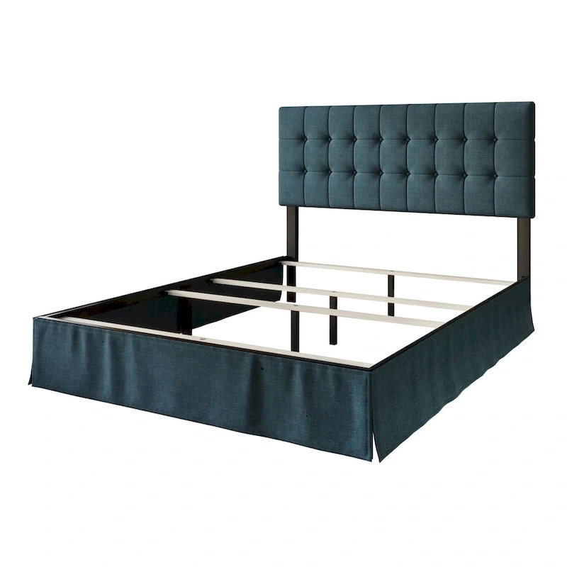 Larry Tufted Upholstered Panel Bed
