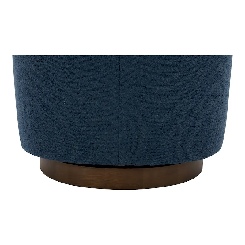 Aurelle Home Modern Upholsted Swivel Barrel Chair