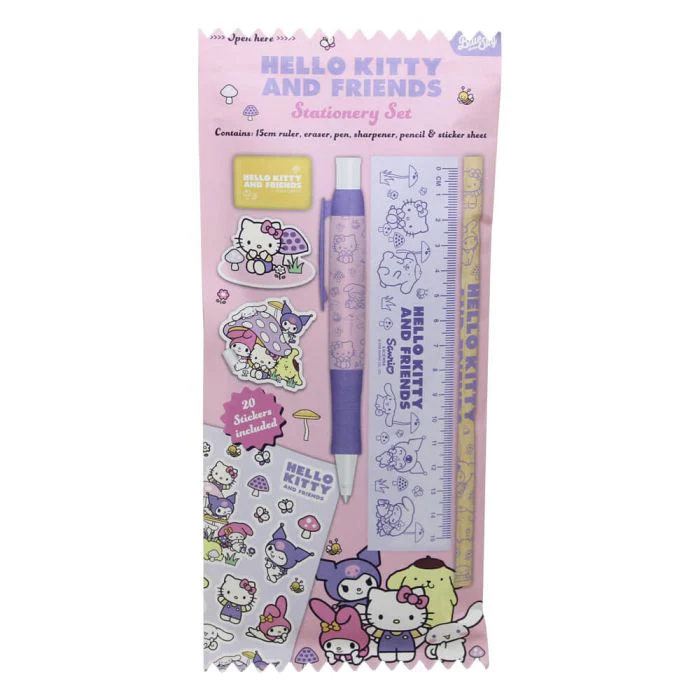 Hello Kitty & Friends Mushroom Stationery Set