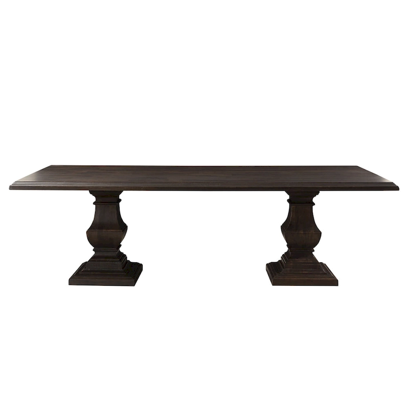 Toulon Vintage Brown Rectangle Dining Table