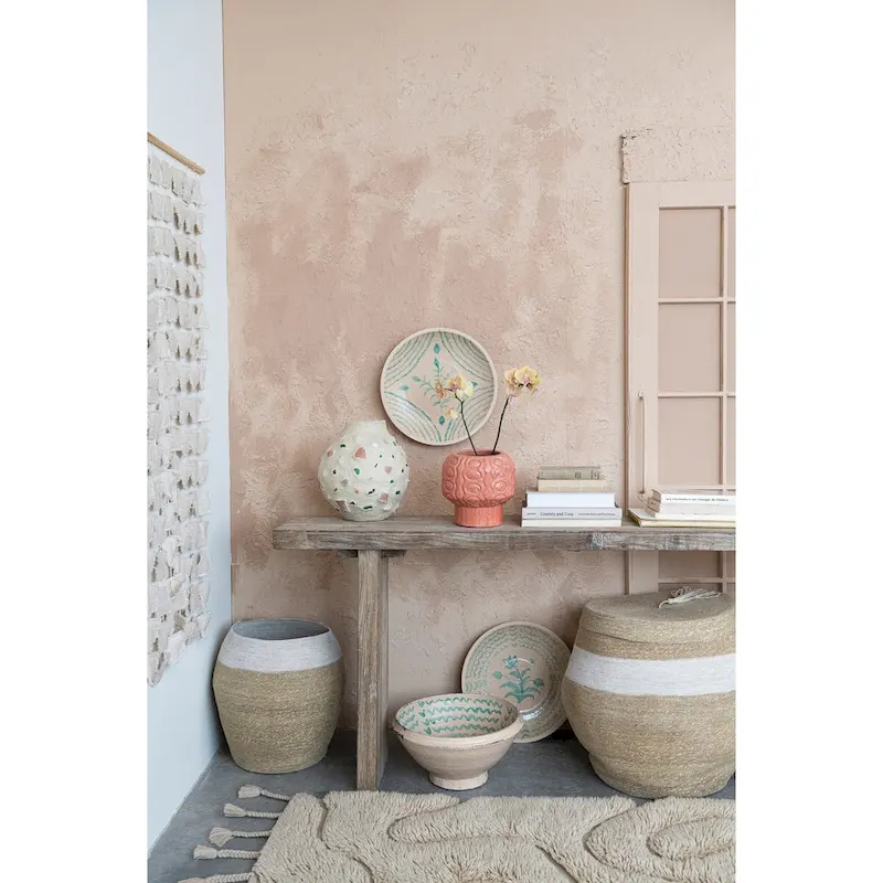 Reclaimed Wood Console Table with Distressed Bleached Finish - 72.0L x 13.0W x 32.0H