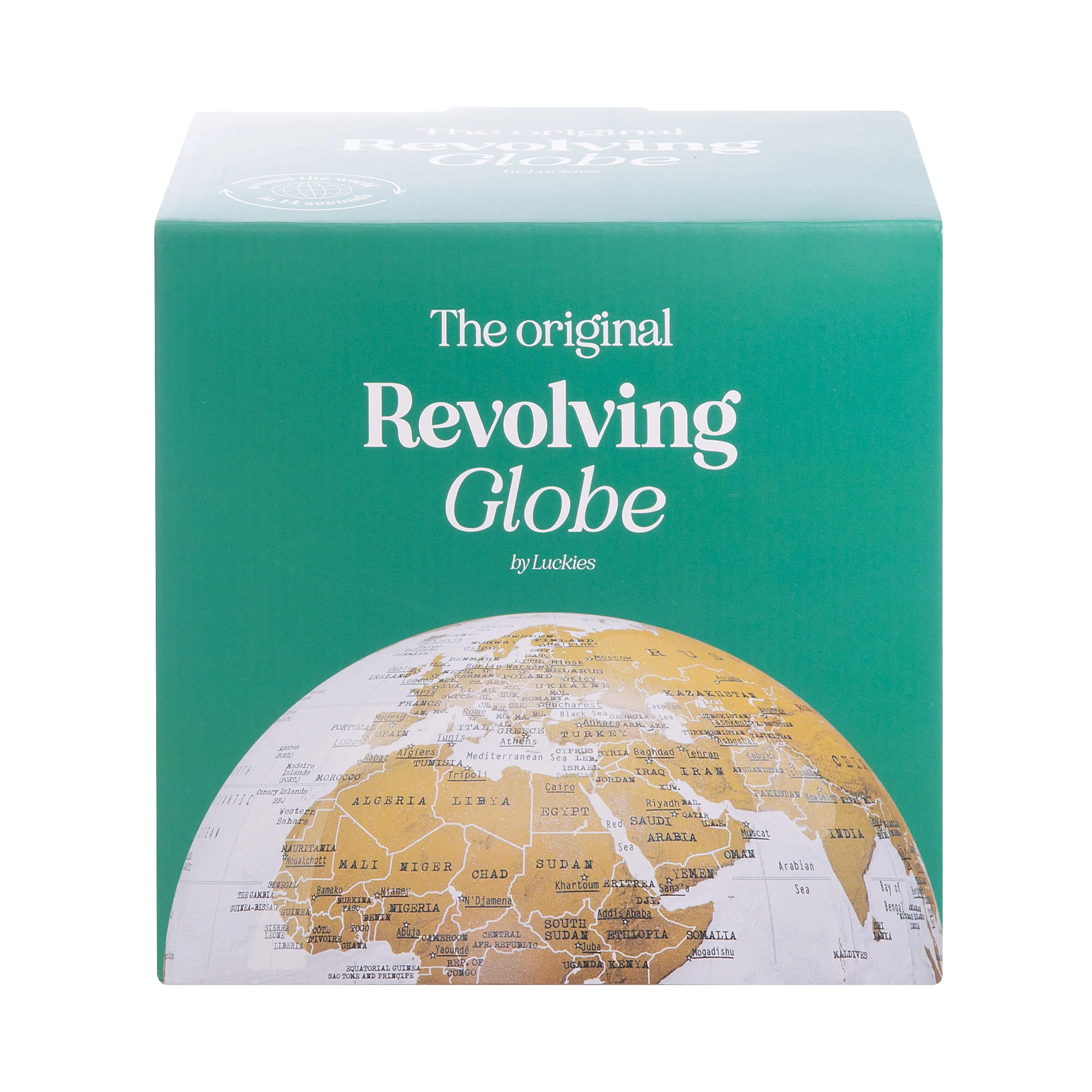 Luckies Revolving Globe Multi-Coloured 14x14x14.2cm
