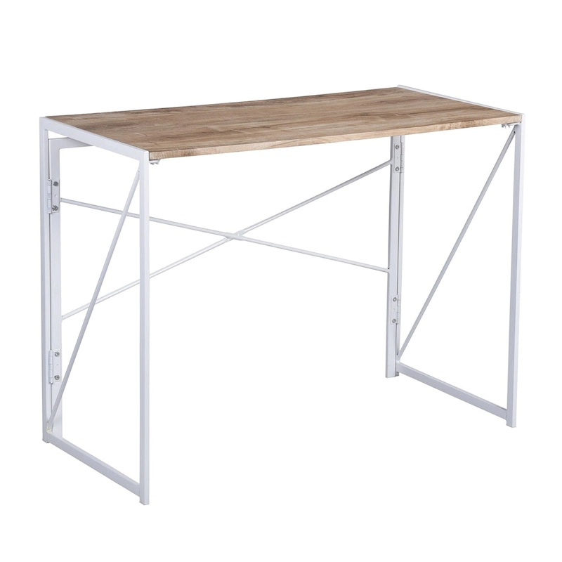 HomyLin 39  Simple Folding Study Writing Desk, No Assembly Required