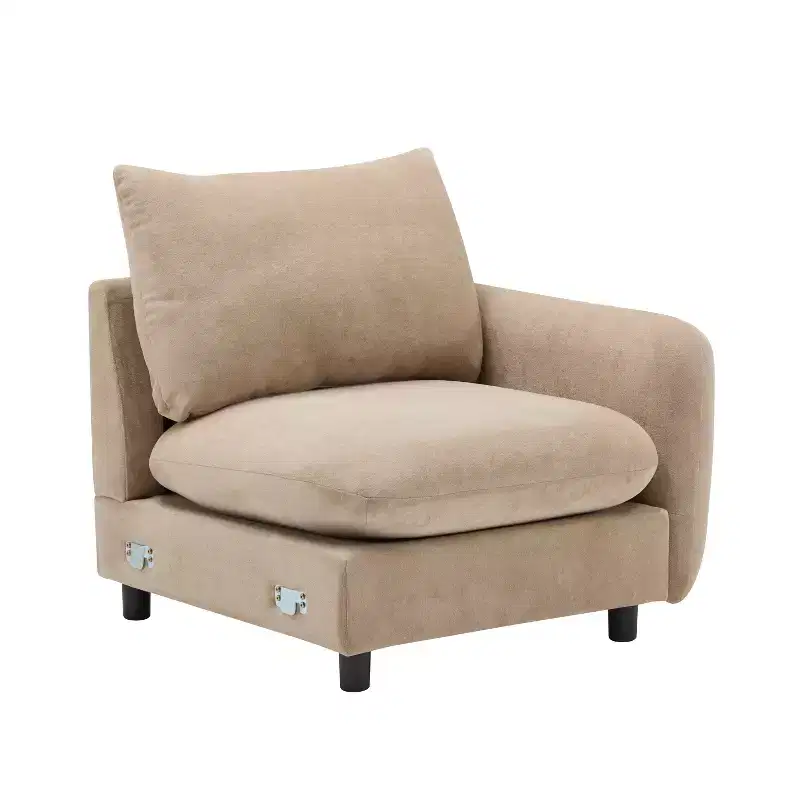 Dark Grey 5-Piece Reversible Sectional Sofa Set, Seats 5
