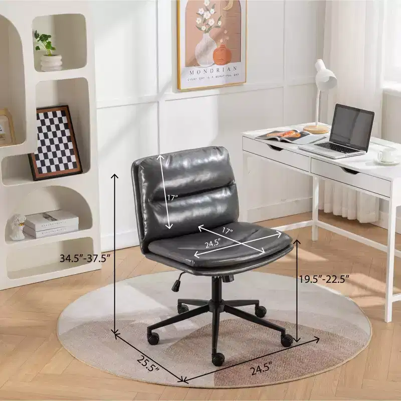 Vatros Adjustable Swivel Office Chair Wide Seat Office Chair