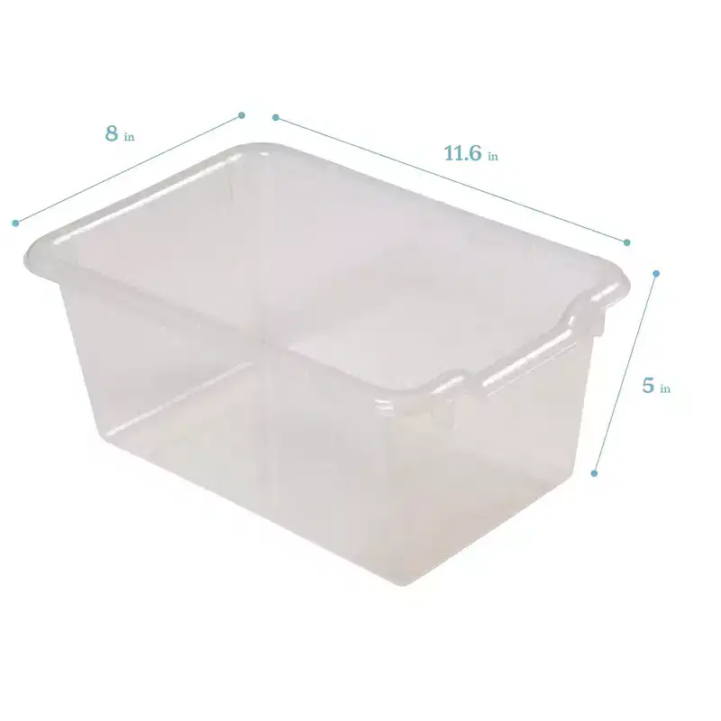 ECR4Kids 12 Cubby Mobile Tray Cabinet and 15 Scoop Front Bins, 3x4, Kids Furniture