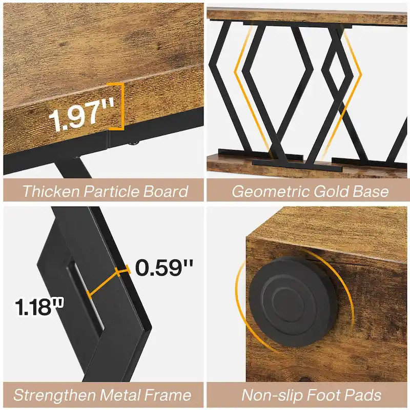 White Faux Marble Console Table 70.9