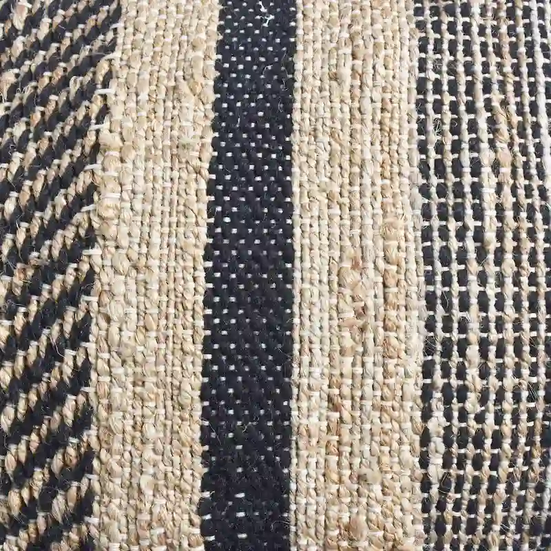 Caiman Handcrafted Boho Fabric Pouf by Christopher Knight Home