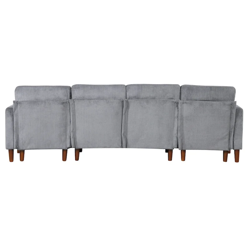 U-shaped Sponge-filled Cushion Combination Sofa