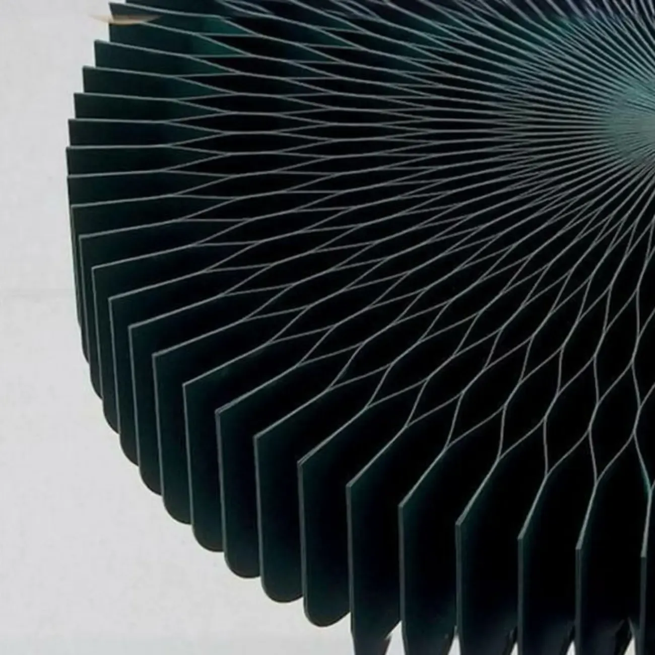 Round Metal Foldable End Table with Pedestal Base