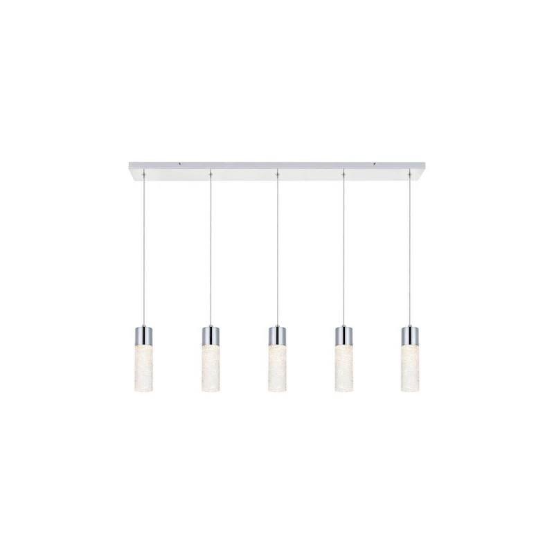 Elegant Lighting Constellation 5 Light 42  Wide LED Suspension Linear