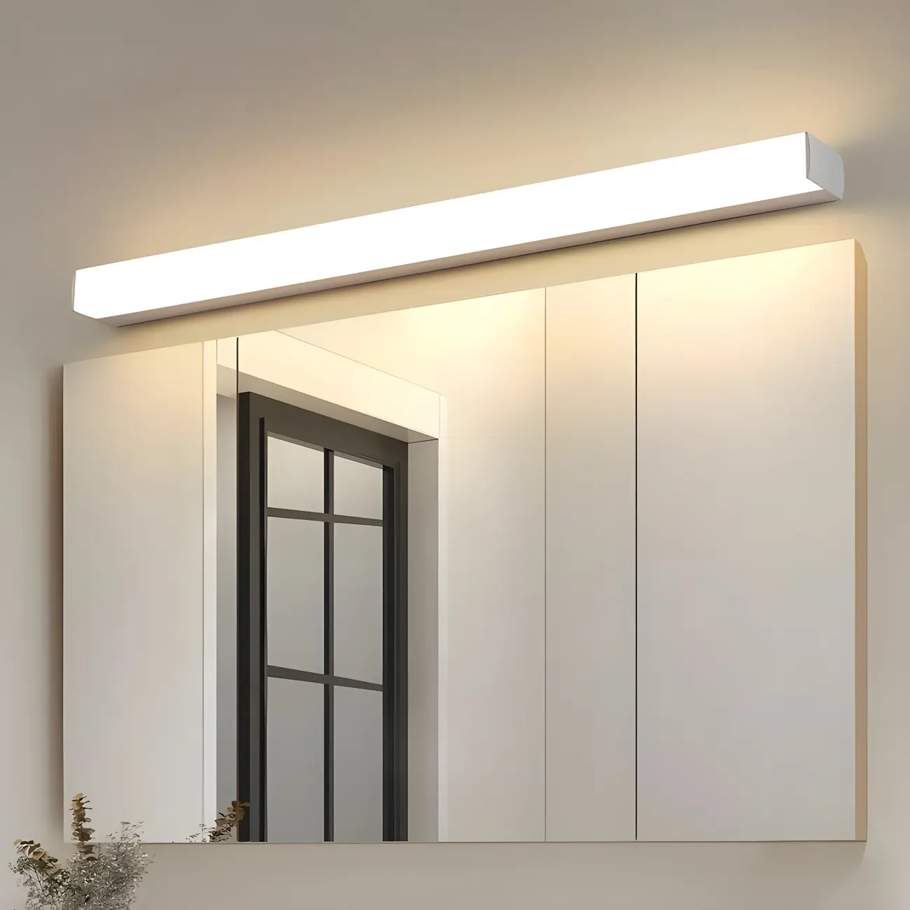Dimmable Modern Linear White LED Vanity Wall Light