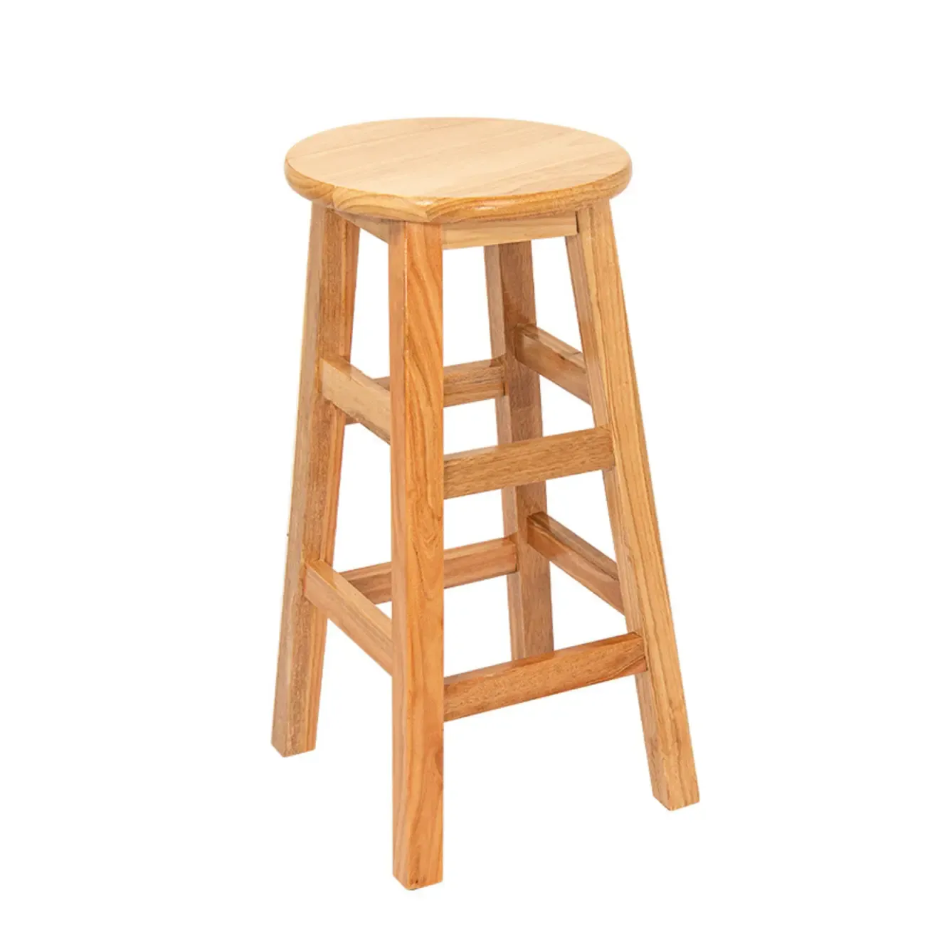 Counter Height Modern Wood Backless Bar Stools