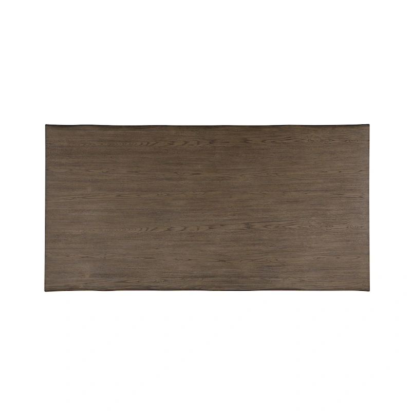 Ditmars Dark Brown Finish 84  Live Edge Dining Table by iNSPIRE Q Modern