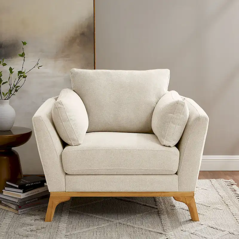 VANOMi 41.7 Modern Flared Arm Accent Chair