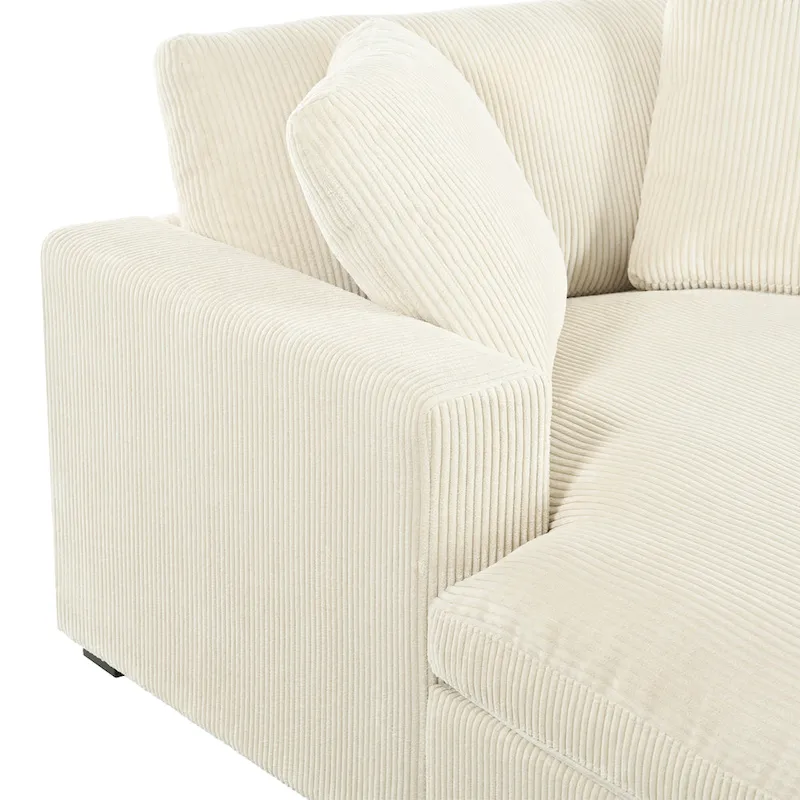 Beige 53.5 Chaise Lounge Chair