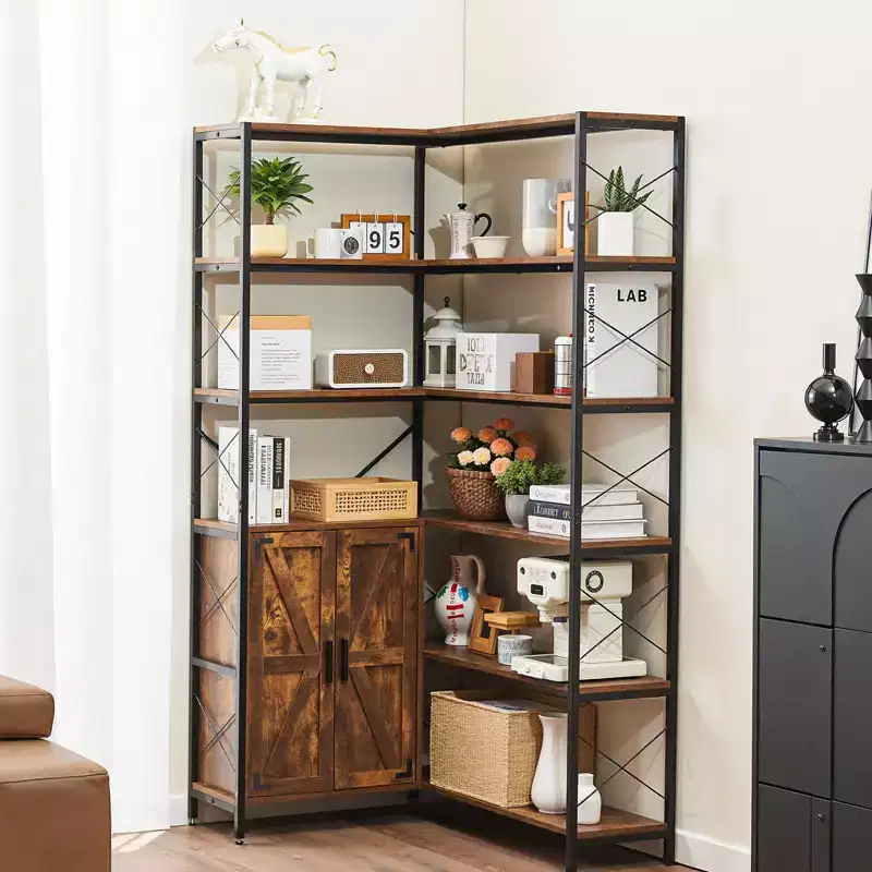 6-Tier Corner Bookshelf