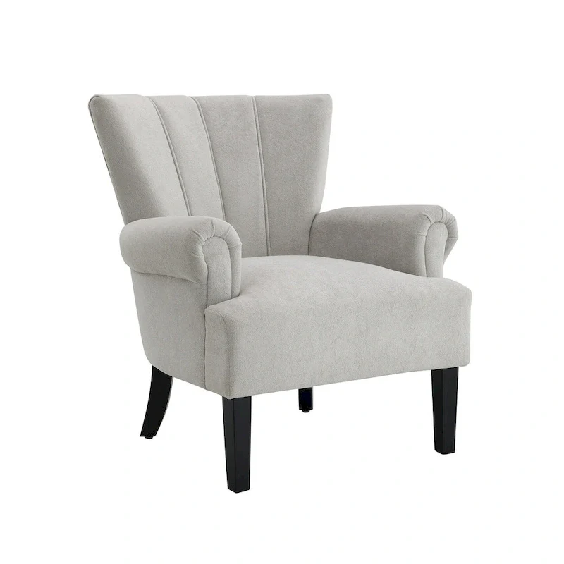29 Upholstered Arm Chair with High-Density Foam and Channel Back