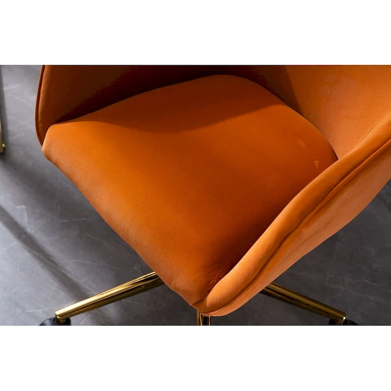 Home Office Chair With Gold Metal Legs