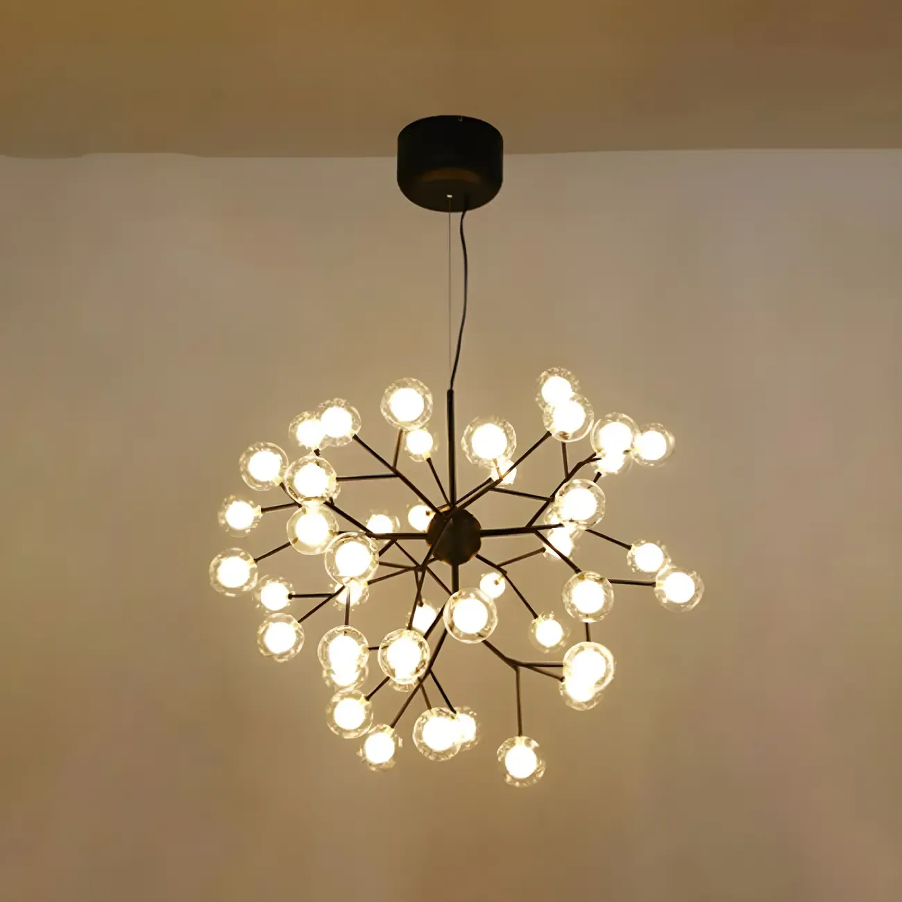 Adjustable Modern Globe Glass Sputnik Chandelier