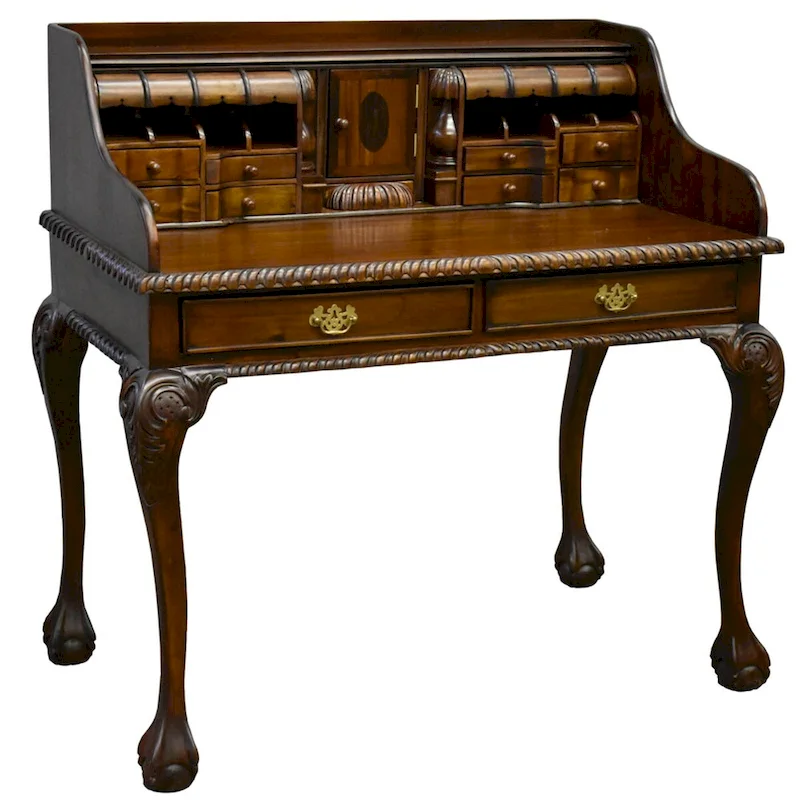 Victorian Mahogany Escritoire Secretary Desk