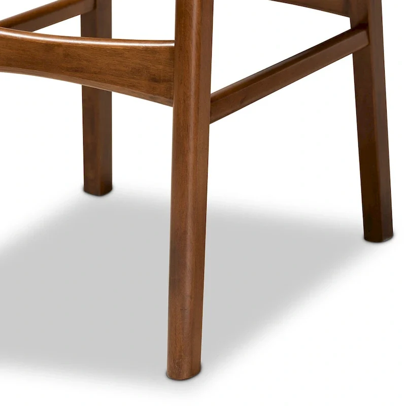 Katya Mid-Century Modern 2-Piece Bar Stool Set