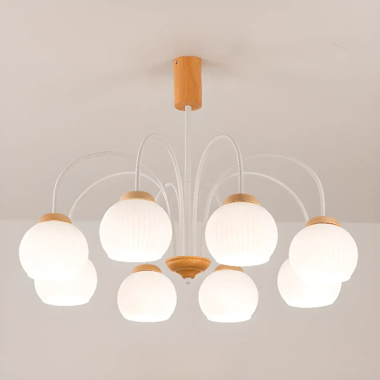 Modern Elegant Globe Pendant Chandelier with Flexible Length