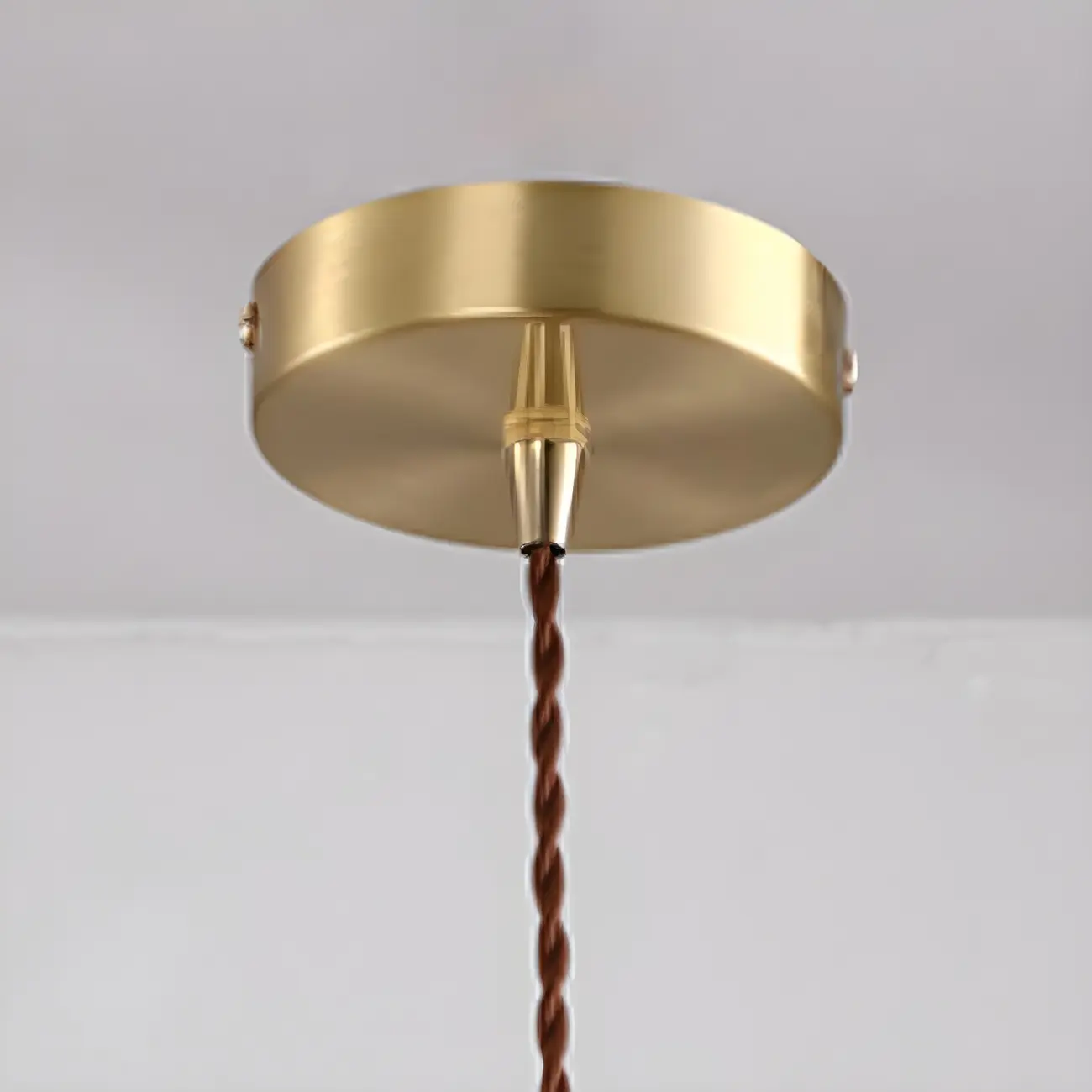 Modern Gold Accent Glass Flower Pendant Light