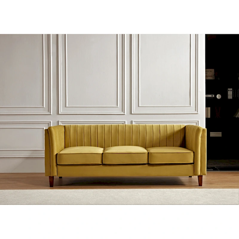 Line Tufted Square Design Sofa